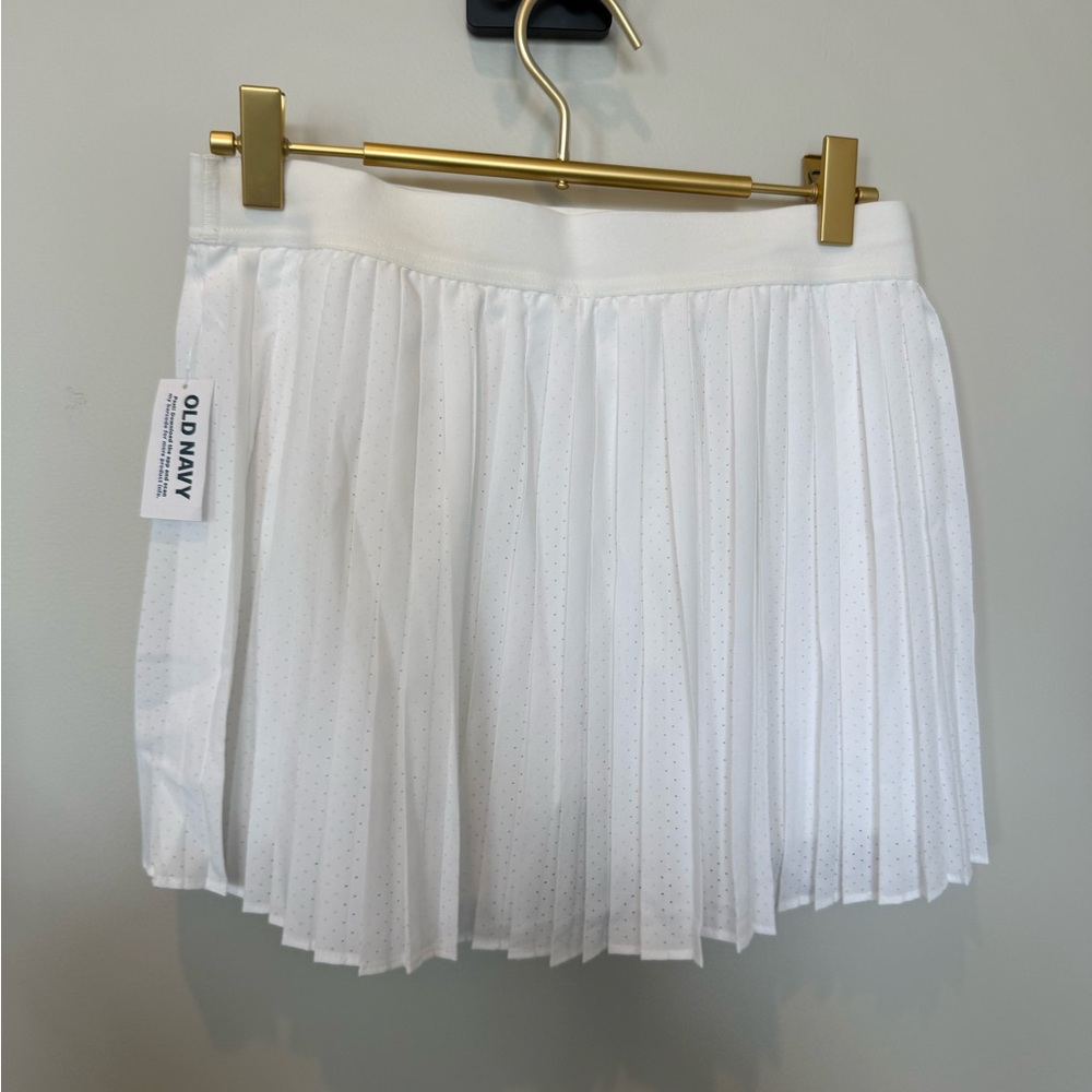 💋NWT💋Old Navy White Pleated Skirt - Picture 2 of 7
